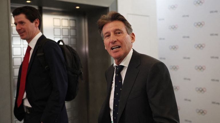 Sebastian Coe na 114. IOC sezení v Costa Navarino, Pylos, Řecko. Pic: Reuters