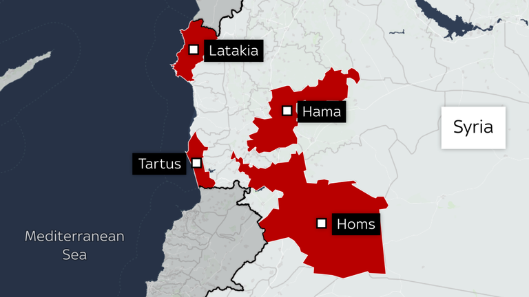 Mapa pro SN očitý svědci od Stuart Ramsay o syrských alawitech 