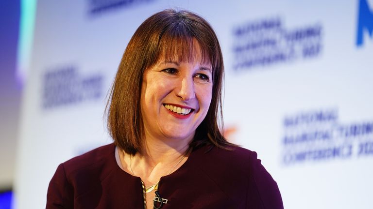 Rachel Reeves se zúčastnila konference Make UK v centru QEII.  Pic: Pa