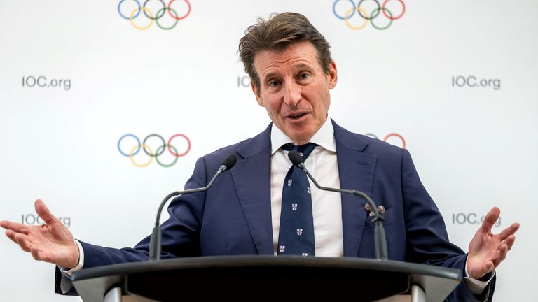 Světová atletická prezidentka Sebastian Coe. Pic: Reuters