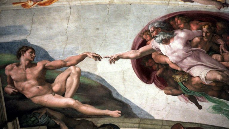 Michelangelo's Fresco La Creazione (Stvoření). Pic: Ap