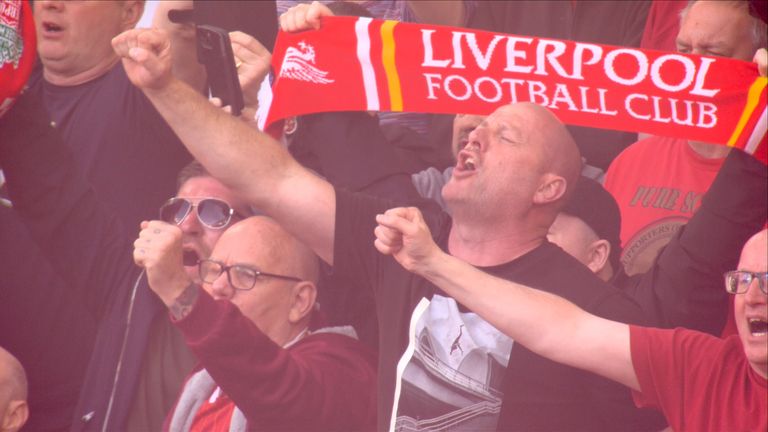 Oslavy jako Liverpool vyhraje 20. ligový titul