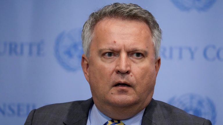 Sergiy Kyslytsya, zástupce ministra zahraničí Ukrajiny. Pic: Ap