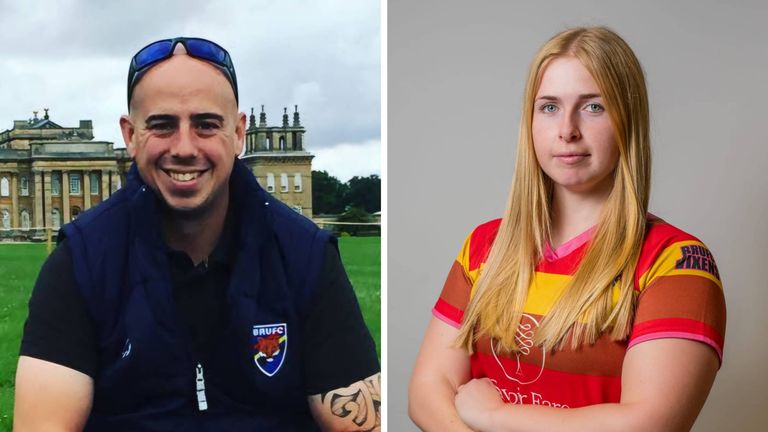 Martyn Sadler a Jennie Logan. Pic: Bicester Rufc