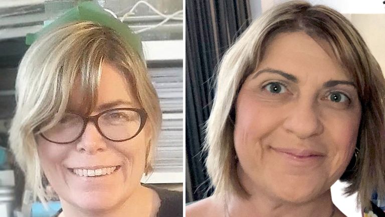 Liz Hopkin a Fiona Elias.  PIC: Dyfed-Powys Police/PA