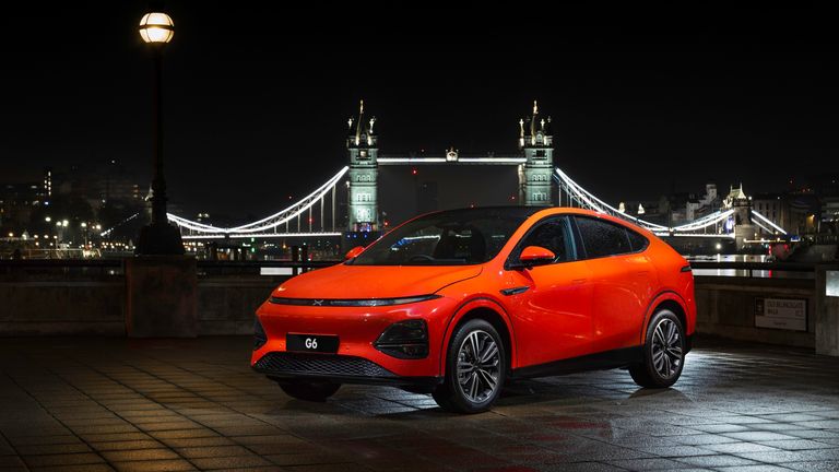Xpeng Electric Car v Londýně. Obrázek: xpeng