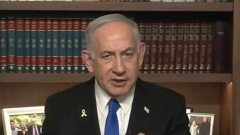 Prohlášení Netanyahu.