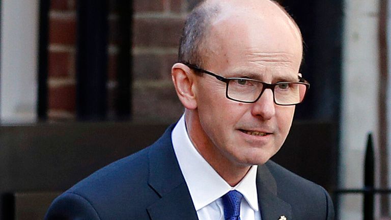 Jeremy Fleming, vedoucí ústředí britské vlády (GCHQ), v Londýně, čtvrtek 14. února 2019. (AP Photo/Frank Augstein)