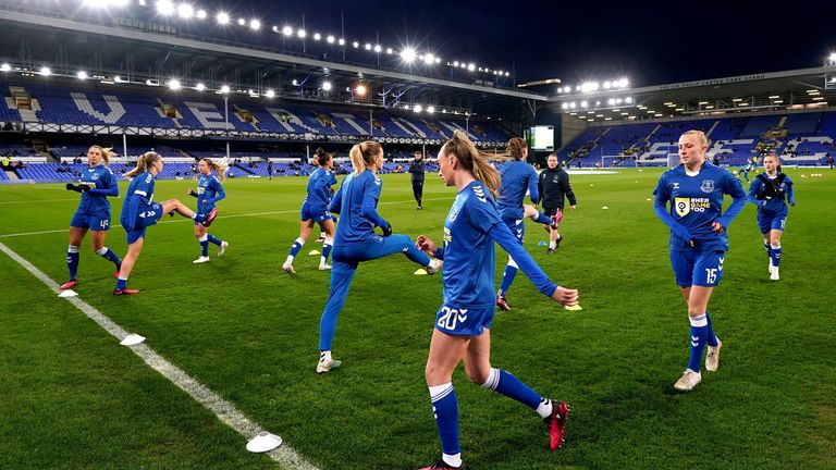 SOUBOR FOTO DAMÁNOU 24/03/23 z Goodison Parku, který se stane domovem Evertonova ženského týmu od příští sezóny, oznámil klub. Datum vydání: Úterý 13. května 2025.