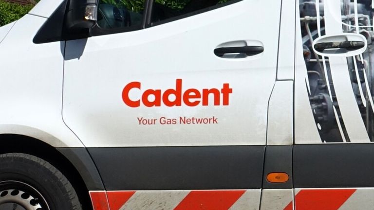 Chorleywood, Hertfordshire, Anglie, Velká Británie - 5. května 2024: Cadent Gas Fiat Van. Cadent Gas Limited vlastní, provozuje a udržuje největší distribuční síť zemního plynu ve Velké Británii. Obrázek: Istock