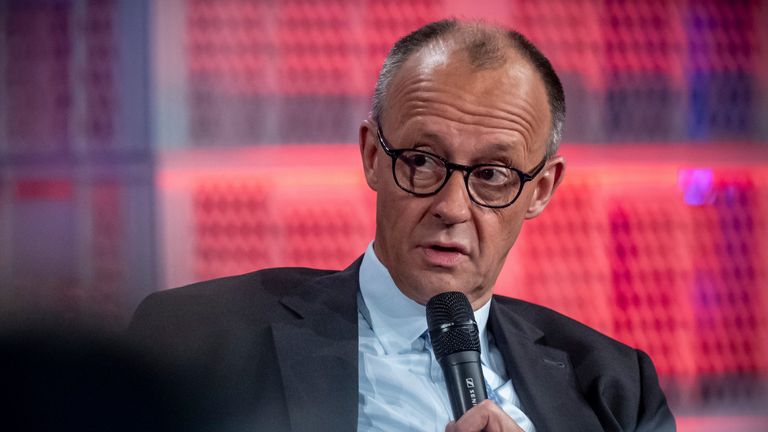 Friedrich Merz v pondělí oslovil války na Ukrajině a Gaze. Pic: Ap