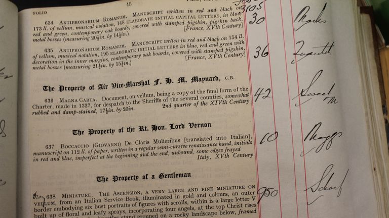 1300 vydání Magna Carta ve vlastnictví Harvard Law School. Pic: Pa
