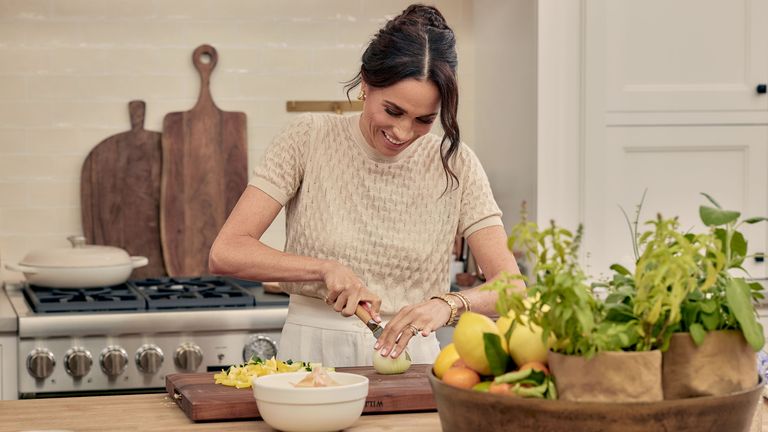 Meghan, vévodkyně ze Sussexu.  Pic: Jenna Peffley/Netflix