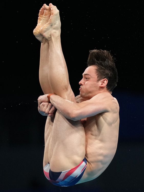 Tom Daley soutěží na Tokiu 2020. Obrázek: PA