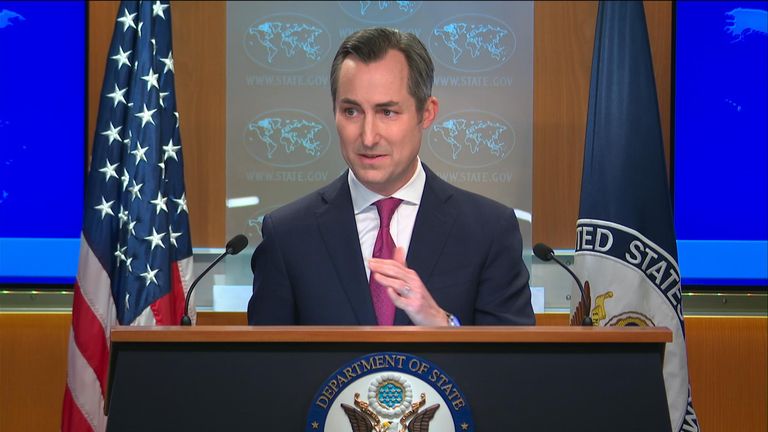 Mluvčí ministerstva zahraničí USA Matthew Miller 