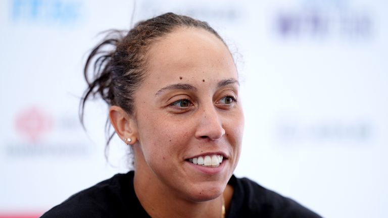 Madison Keys. Pic: Pa