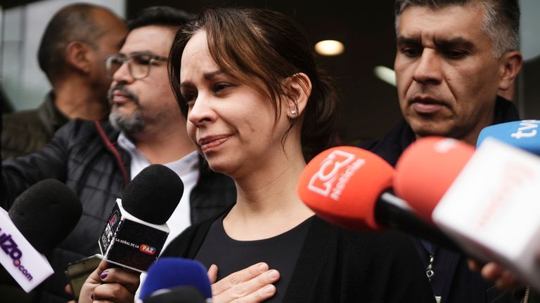Maria Claudia Tarazona potvrdila smrt jejího manžela. Soubor pic: ap