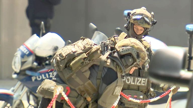 Scéna v rakouském Graz.