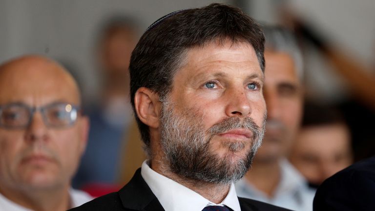 Izraelský ministr financí Bezalel Smotrich v Tel Avivu v roce 2023. Obrázek: Reuters