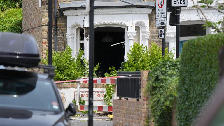 Scéna na Dumont Road v Stoke Newington.  Pic: Pa