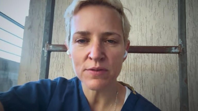 Dr. Victoria Rose v Gaze hovořila s Sky's Alex Crawford