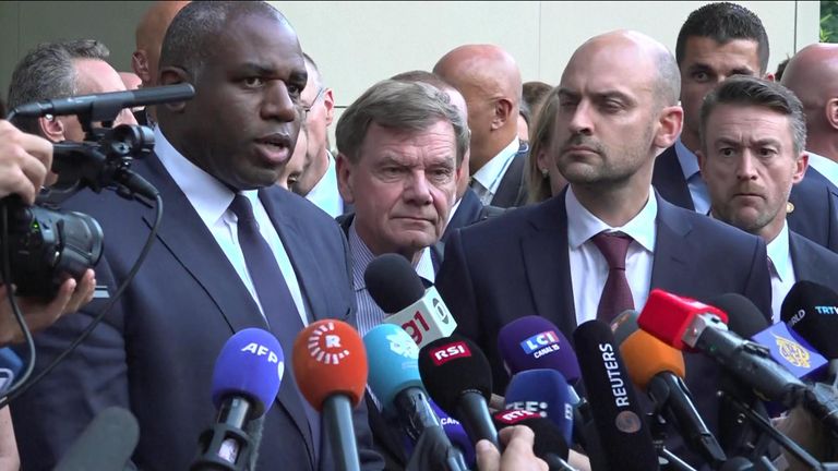 Ministr zahraničí David Lammy