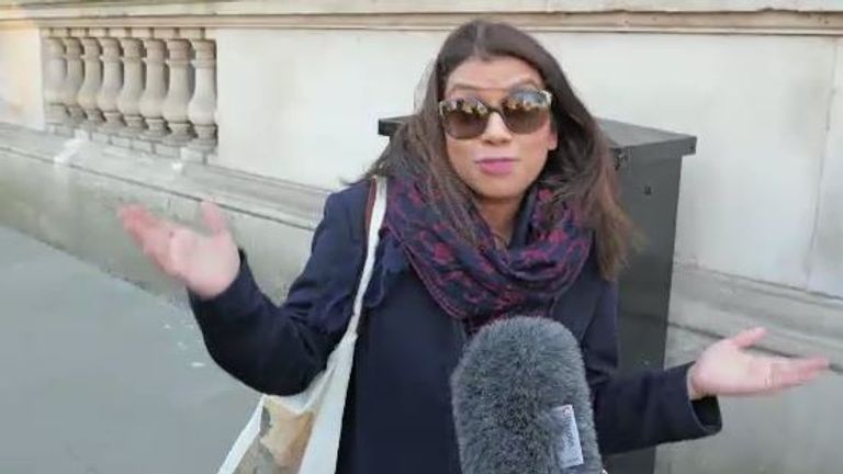Labour MP Tulip Siddiq mluví s Sky News