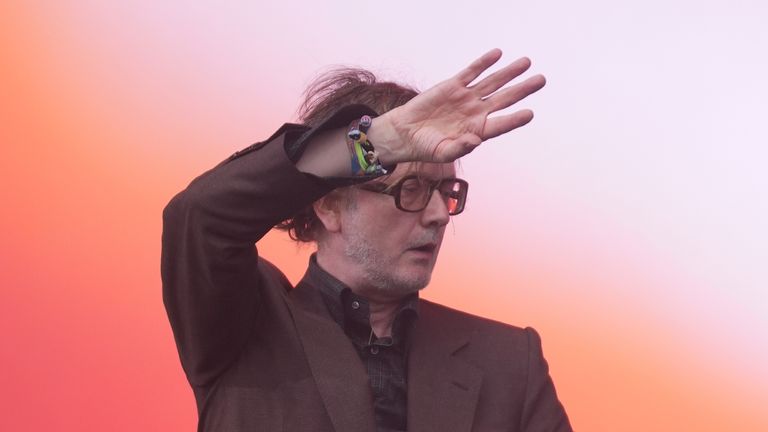 Pulp vystupující na Pyramid Stage během festivalu Glastonbury na Worthy Farm v Somersetu. Datum obrázku: Sobota 28. června 2025. Foto kredit by si měl přečíst: Yui Mok/PA Wire