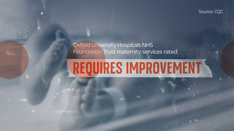 Oxford University Hospitals NHS Trust byla hodnocena "vyžaduje zlepšení" pro své mateřské služby