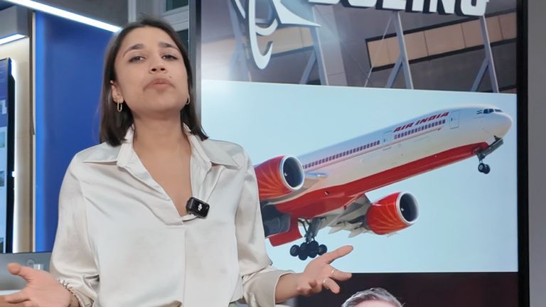 Havárie Air India "Vyvolává otázky pro Boeing" - Společnost již "pod kontrolou"říká Sky's Gurpreet Narwan. 