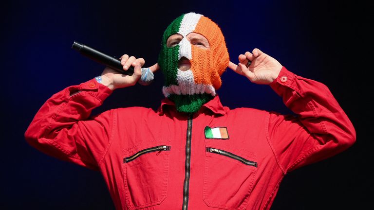 DJ Provai of Kneecap. Pic: Reuters