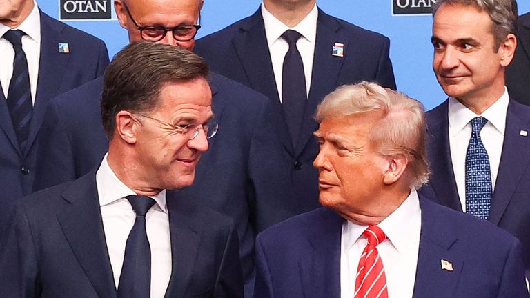 Generální tajemník NATO Mark Rutte a Donald Trump. Pic: Reuters