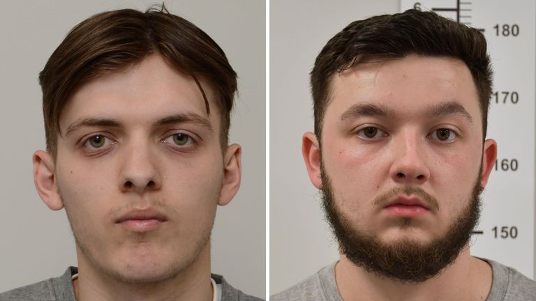 (LR) Jake Reeves, 23, a Dylan James Earl, 20. Pics: Met Police
