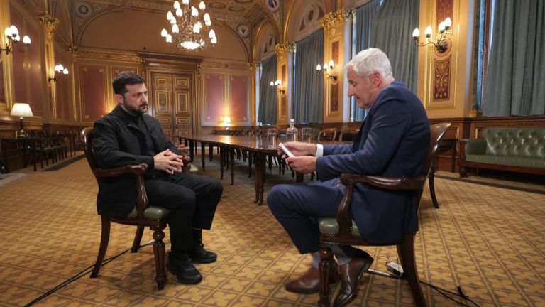 Sky's Mark Austin a Volodymyr Zelskyy