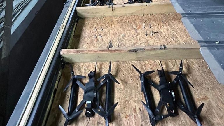 Tyto drony byly použity ke zničení ruských bombardovacích letadel. Obrázek: SBU Security Service