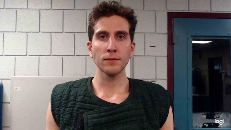 Mugshot připevněný k zabíjení Idaho podezřelý Bryan Kohberger.    Fotografie pochází z Monroe County Correctional Facility prostřednictvím NBC News.