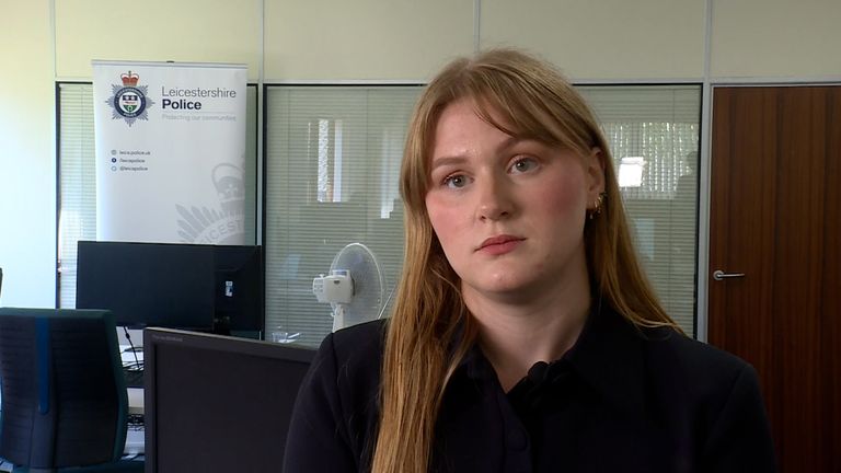 DC Lauren Hampton z Leicestershire Police