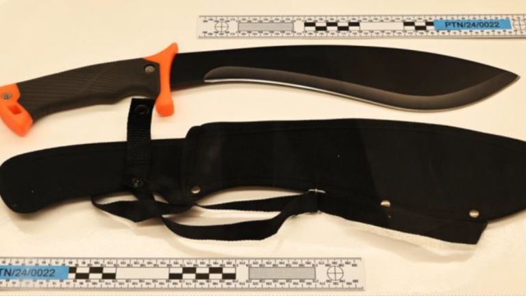 ** přísně embargoval až po uzavření odsouzení ** Obrázek: Merseyside Police Axel Rudakubana Trial Southport Murders Court důkaz