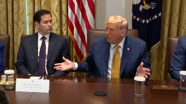 setkání kabinetu Trump Epstein