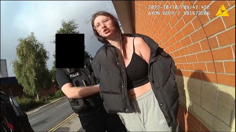 Body Cam záběry Danniky Stewart byly zatčeny v říjnu 2023