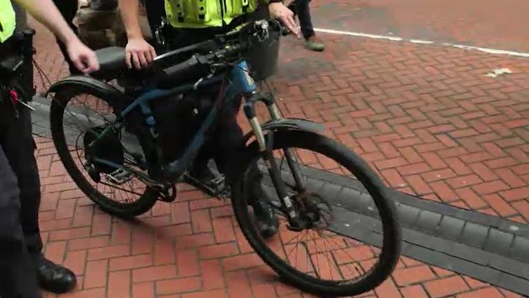 E-Bike, který byl zabaven policií ve West Midlands