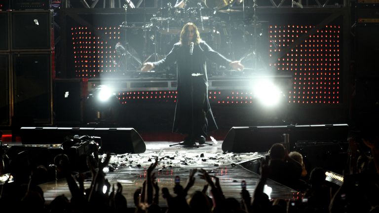 Ozzy Osbourne vystupuje během koncertu VH1 Rock Honors v hotelu Mandalay Bay Hotel Casino v Las Vegas v sobotu 12. května 2007.