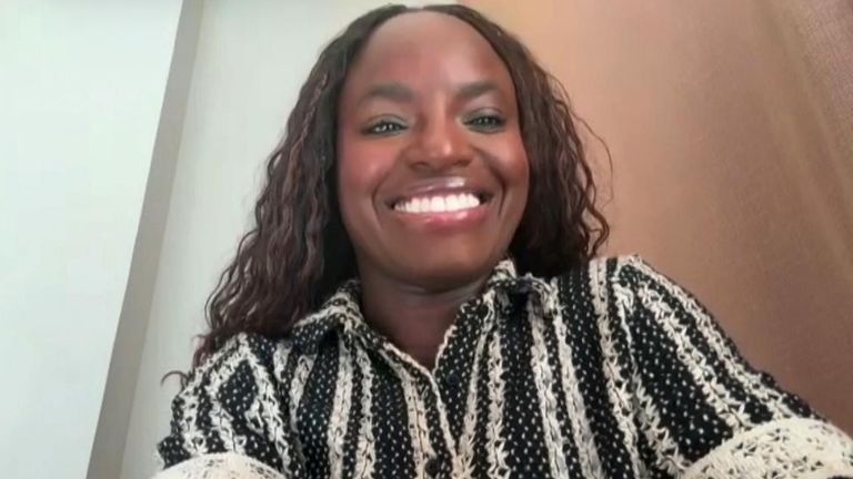 Bývalá Lioness Eni Aluko hovoří s Sky News