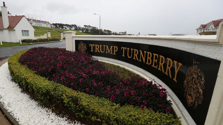 Pohled na hotel v golfovém letovisku Trump Turnberry. Soubor Pic: Reuters