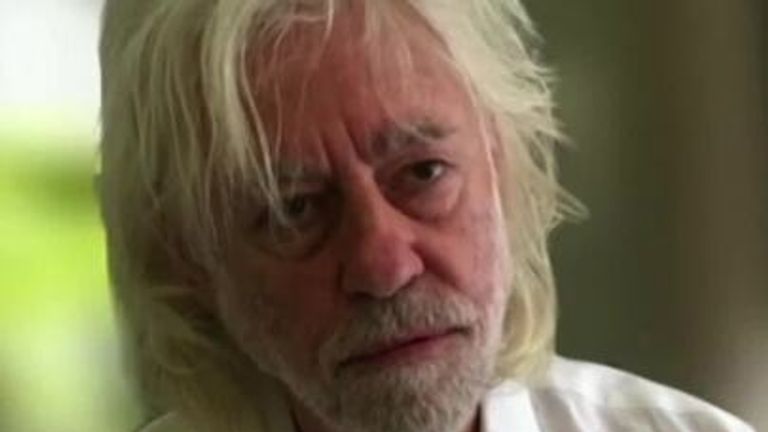 Sir Bob Geldof mluví s Sky News