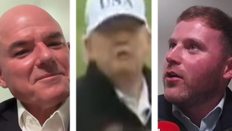 Donald Trump odpověděl na otázku od Sky News, když hrál golf