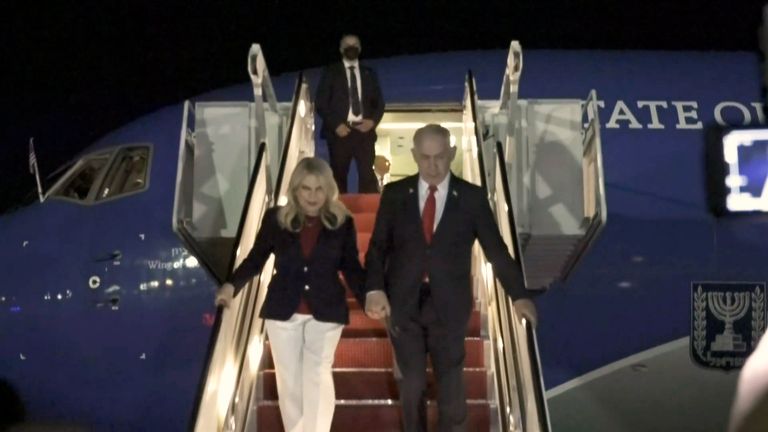Netanyahu příjezd