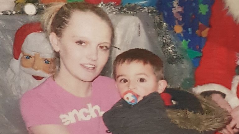Jodie Sheeran se svým synem Jaydenem