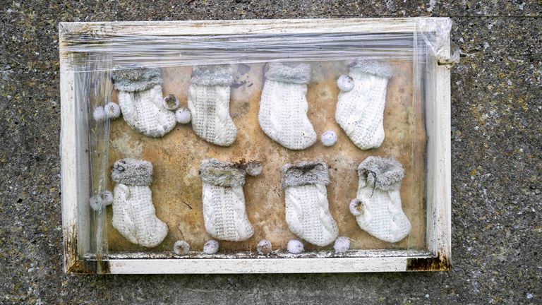 Památník zůstal v místě bývalé instituce matky a dítěte v Tuamu, Co Galway.  Pic: Pa