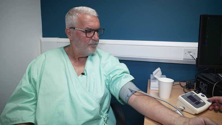 Dobrovolník s názvem Steve zapojený do projektu Biobank Biobank